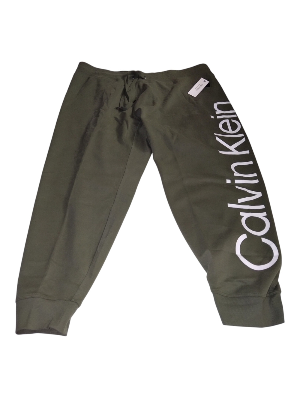 Calvin Klein Olive Green Logo Jogger Pants